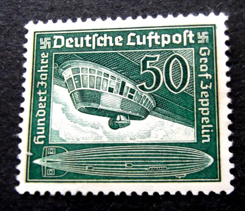 Germany 1938 50pf - germany-1938-50pf, zeppelin