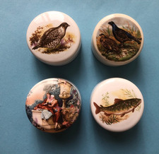 Vintage Gentleman's Relish pots by Patum Peperium x4