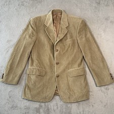 Gurteen Jacket Mens 38 R Brown Blazer Corduroy Jumbo Cord Cotton Sport Coat Hunt
