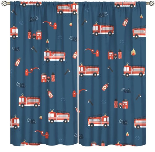 Fire truck curtains - truck, for