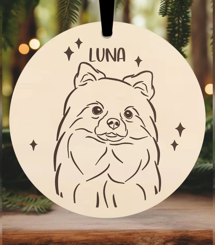 Pomeranian christmas bauble - christmas,
