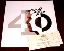 CLIFF RICHARD 40TH ANNIVERSARY PROGRAMME & TICKET 1998 BOOKLET EX ALBERT HALL