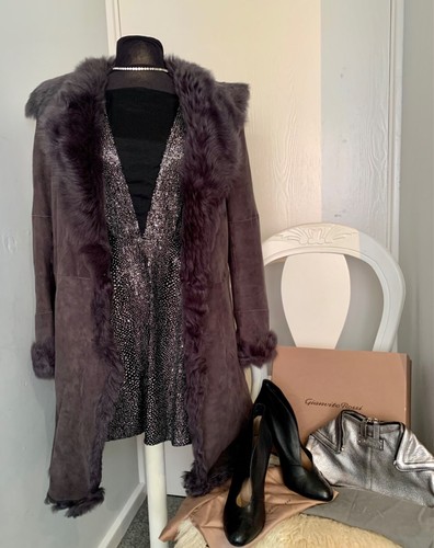 Joseph lambskin fur coat - fur, size