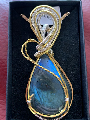 Blue labradorite stone - blue,