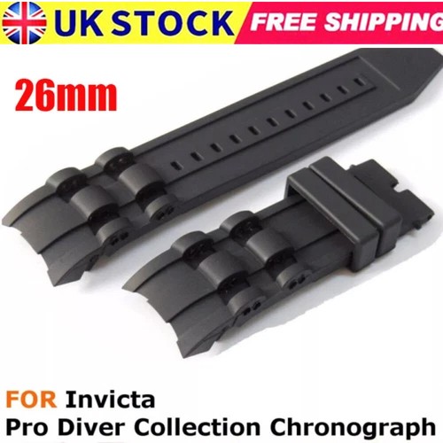 Black silicone rubber - rubber, watch