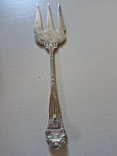 Antique silver plated prong - silver,