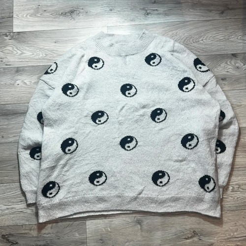 Yin yang knit jumper - jumper, mens