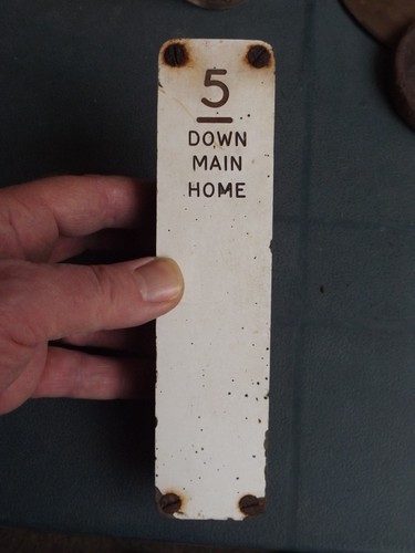 Signal box lever plate - signal,