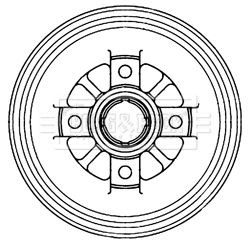 Borg beck bbr7240 brake - borg,