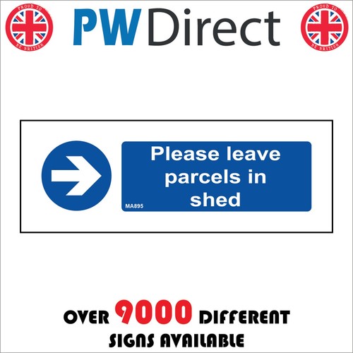 Sign please leave parcels - please,