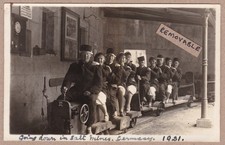 Antique c1931 RPPC Going Down