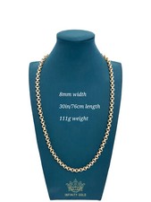 Mens 9ct Gold XP 8mm Lined