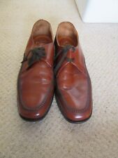 David Scott men`s brown leather shoes size 9