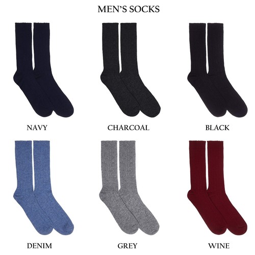 Mens cashmere socks - cashmere,
