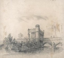 Antique pencil drawing - antique,