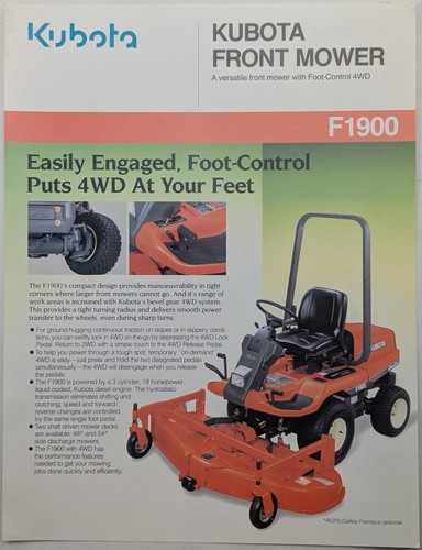 Original kubota f1900 front - f1900,