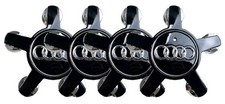 4 Audi Wheel Centre Caps Black