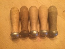 Python Size 0 Wooden  File Handles x 5