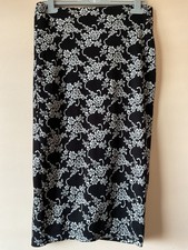 Ladies Papaya black white midi