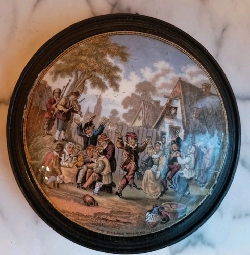 Hand painted antique prattware - hand,