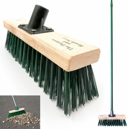 Stiff yard brush outdoor - yard, broom