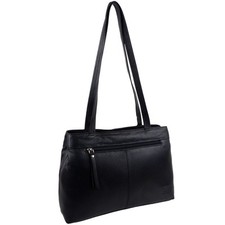 Ladies Quality Black Leather