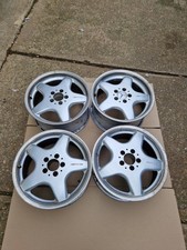 Mercedes W208 W202 W124 R170 SLK 17 Inch Aero Amg Alloy Wheels  Staggered X4 Set