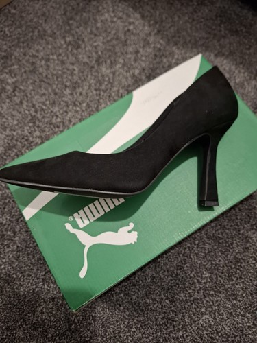 Black kitten heel shoes - black,