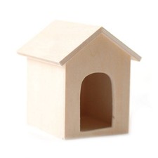 Dolls House Bare Wood Dog