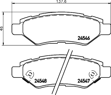 New brake pad - pad, set,