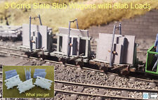 OO9/009 Corris Slate Slab Trestle Wagons x 3 Narrow Gauge Railway HOe Dundas