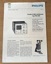 Philips Portable 10 MHz Oscilloscope Type PM 3200 Manual
