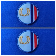 A Pair Of Fred Perry Mod Culture Way Of Life Patches Sew / Iron On Badges