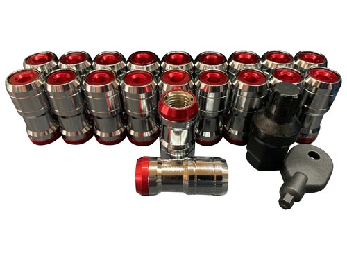 Chrome red lug nuts for - chrome,