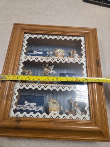 Vintage wooden shadow box - vintage,