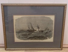Antique Engraving Wreck Of The