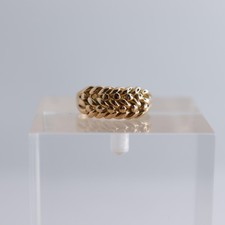 Hallmarked 18ct Gold 2 Row Keeper Ring