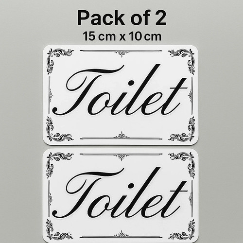 Toilet door stickers - 2,