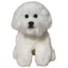 Bichon Frise Dog plush soft toy, 12 " Faithful Friends, cuddly teddy puppy dog