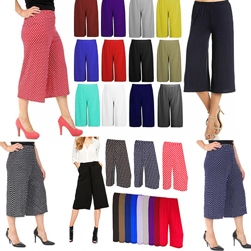 Women wide leg plazzo 4 - leg, 3/4