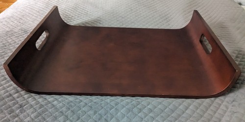 Vintage mcm mahogany curved - vintage,