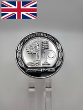 Silver Black AMG Badge sticker Affalterbach logo fits AMG 65mm