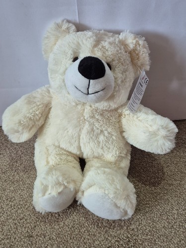 White teddy bear soft - bear, toy