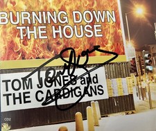 Tom Jones HAND SIGNED Burning