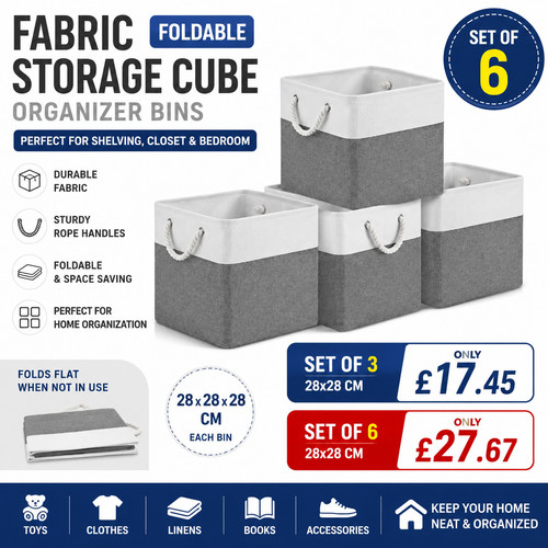 Foldable fabric storage - foldable,