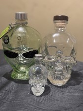 Collection Of Bottles. Crystal head 750ml And 50ml, Outer Space 700ml. Empty!!