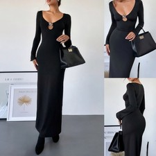 Sexy Womens V Neck Bodycon