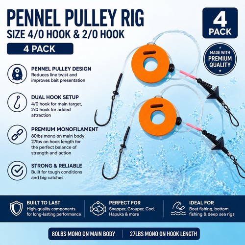 Sea fishing pulley - sea, clip