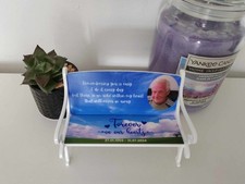 Personalised Memorial Acrylic Photo Bench Gift