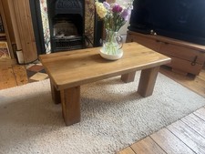 Solid Oak Coffee Table Chunky